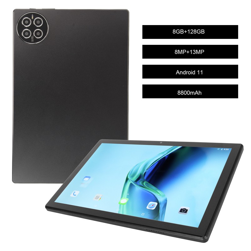 10.1 Inch Tablet for Android 11 Octa Core 8GB RAM