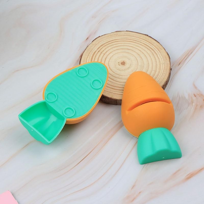 Opexicos 3Pcs Multifunctional Sharpening Stone Quick Sharpener Cute Carrot Mini