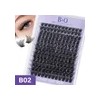 Extensiones De Pestañas B02 B&q Clásicas Bq lash Pestañas Voluminosas