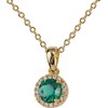 LuckyLy Collares para Mujer Baño Oro 14K Zirconia Cúbica, Regalos