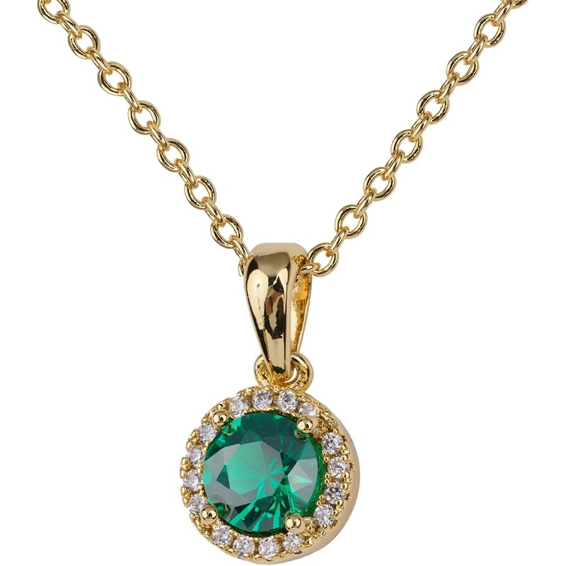 LuckyLy Collares para Mujer Baño Oro 14K Zirconia Cúbica, Regalos