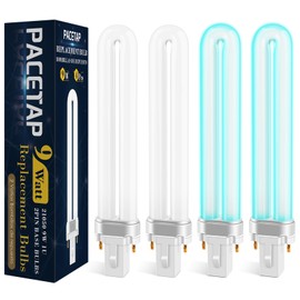 PACETAP 4 Pack 21050 9W U Shape Bulbs Replacement Compatible with DynaTrap Models DT3009, DT3019 and DT3039