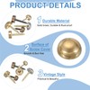 YELARXI Brass Decorative Screws with Caps, Mirror Screw Self Tapping