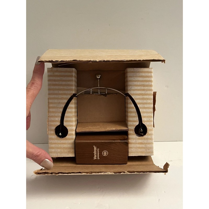 Vintage Advertising NOS Kinetic Motion Balancing Sculpture Metal w/Wood Base