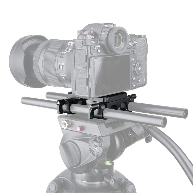 NICEYRIG Universal Mounting Plate with 15mm Rod Clamp (Set of
