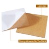 30 Pack Self-Adhesive Cork Squares 4” x 4” Cork Tiles