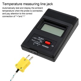 Smgda K-Type Digital Thermometer with Thermocouple Probe Wire, -50°C to 1300°C Measurement Range, LCD Backlight LCD Thermometer