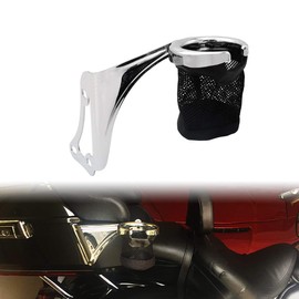 CARGLETRUE Motorcycle Cup Holder with Adjustable Armrest Fit for Harley FLHTCU FLHTK FLTRU FLHTCUTG 1997–2013 Rear Passenger Drink Mount (Right)