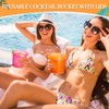 Funnymoom 16 Pack 32 oz Plastic Rum Buckets for Drinks