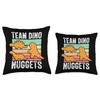 Dino Nugget Pillow Dino Chicken Nugget Lover Throw Pillow