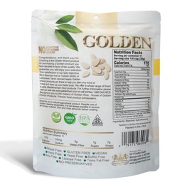 Golden Split Blanched Almonds, Naturally Gluten-Free and Vegan-Friendly With No Added Sugar Or Artificial Ingredients, Healthy Nutritious Snack For Adults & Kids, Premium Quality -12 Oz (340 g)