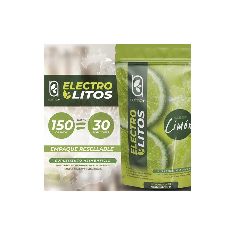 Electrolitos Polvo Sabor Limon 150