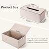Tissue Box Cover, PU Leather Tissue Box Holder, Rectangular Tissue
