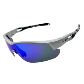 POLARS DESIGN Outdoor Sports Polarized Photochromic Sunglasses for Men & Women TR90 Frame UV Protection for fishing running, Pds-7903sb-rl-c16 Tac Light Blue Lens, Medium