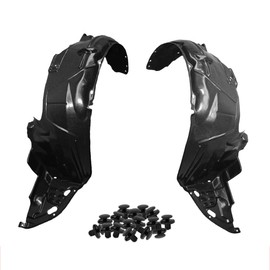 Parts N Go Fender Liner Set w/Clips For 2003-2007 Accord Coupe Front Driver & Passenger Side Left Right HO1248117 HO1249117 74151SDNA00 74101SDNA00