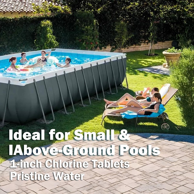 XtremeClear 1.5 Pounds Chlorine Tablets for Swimming Pools, Spa, Hot