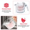 M MCIRCO 6 Pcs Glass Measuring Cups with Lids Set,