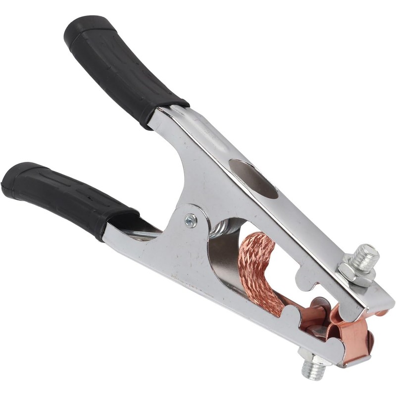 Black Welding Machine Ground Clamp, Ground Clamp With Rubber Sleeve
