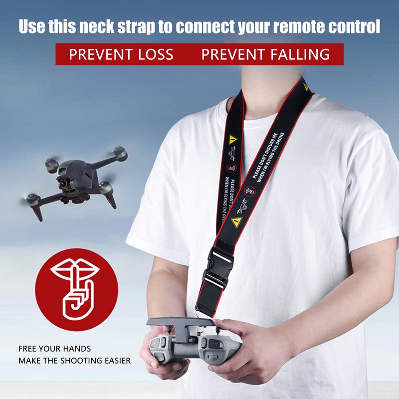 Pasamer Remote Control Strap, 62.3 cm Nylon Warning Slogan Transmitter