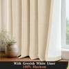 100% Blackout Shield Pinch Pleated Curtains 108 Inches Long, 100%