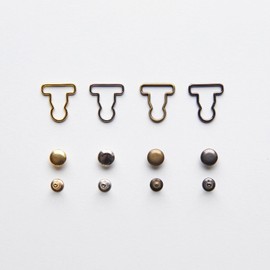 Peachcor 12mm/0.47'' (Inner Diameter) Mini Overall Buckles and Studs, Doll Buckles, for Doll Sweing Craft Supplies (10PCS), Silver Tone, 12mm (Inner Diameter)