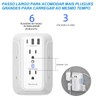 RENDIN Multicontacto,Enchufe de Carga de Tres Lados,Regleta Multicontacto Multifuncional,con USB