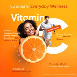 High Strength Vitamin C 1000mg – 180 Vegan Tablets with Rosehip & Bioflavonoids