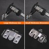 Flush Mount Bracket with Screws 8 Sets Hanging Buckle Kit,