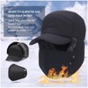 Winter 3-in-1 Thermal Fur Lined Trapper Hat with Ear Flap