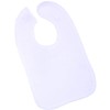 BabyPrem Baby Pack of 12 Cotton Bibs One Size White