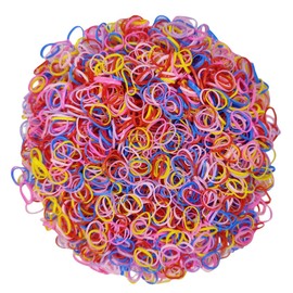 3200 Pcs Elastic Rubber Bands Small Hair Ties Hair Rubber Mini Hair Bands Hair Elastics Tiny Soft Holder Ponytails for Girls (Multicolor)