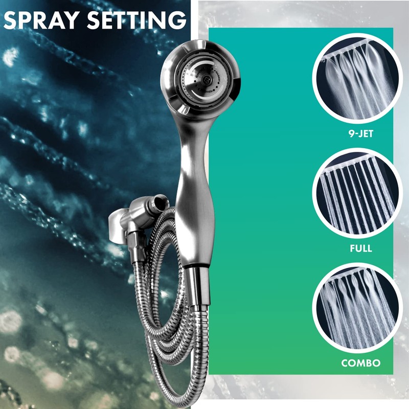 Niagara Conservation Luxurious, Water-Efficient Showerhead, Earth Massage Spa with 3