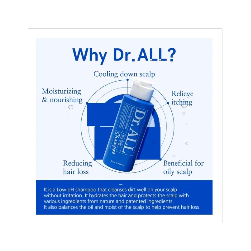 Dr.ALL Bio Scalp Shampoo Anti-Hair Loss & Deep Scalp Cleanser