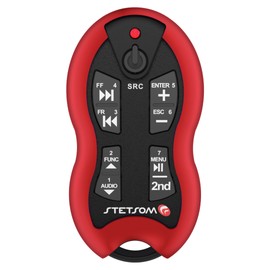 Stetsom SX2 - Universal Remote Control, Infrared, Long Range (1640 ft), 16 Functions, Learning Mode, Compatible with Car Audio Head Units, Home Devices and Video Equipment