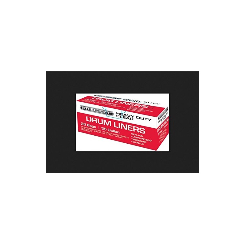 Petoskey Plastics Fg-p9934-10a Steelcoat Drum Liner, Clear, 2 Mil
