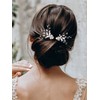 2Pcs Wedding Hair Pins Bridal Rhinestone Wedding Hair Accessories Hair
