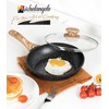 MICHELANGELO 8 Inch Nonstick Frying Pan with Lid, Non Stick