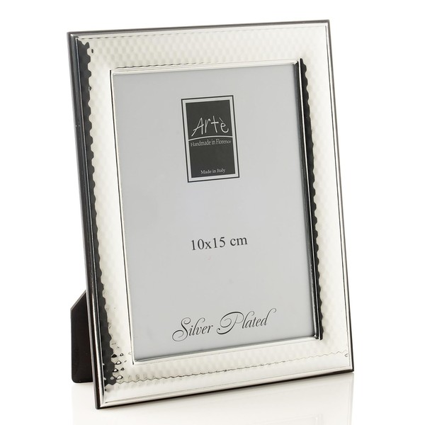 ARTÉ 10x15 cm Picture Frame, Made in Italy, Elegant Silver
