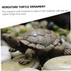 CAXUSD 4pcs Miniature Turtle Figurines Resin Turtle Decor for Garden
