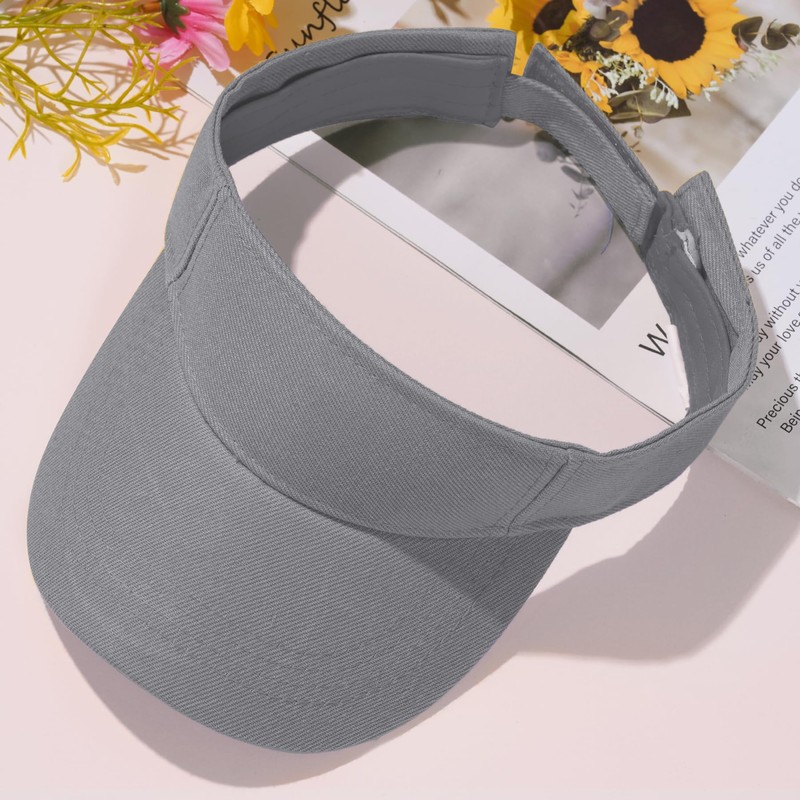 Marrywindix 1 Piece of Grey Sport Wear Athletic Visor Sun