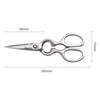KEEMAKE Kitchen Scissors, All Stainless Steel, Kitchen Scissors, Disassemble, Dishwasher