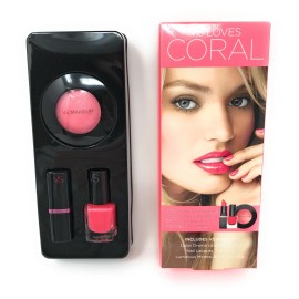Victoria's Secret VS Loves Coral VS Loves Pink You Pick Makeup Set Kit Pink Red - VS Loves Coral