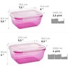 Grizzly Food Storage Containers with Lids - Rectangular - pack