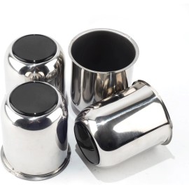 EXCALIBUR WHEEL CENTER CAP PLUG HUB RV TOP GLOSS BLACK TRAILER 44X44X19.2 LOT