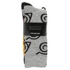 Naruto Characters Logo Men's Crew Socks 5 Pack