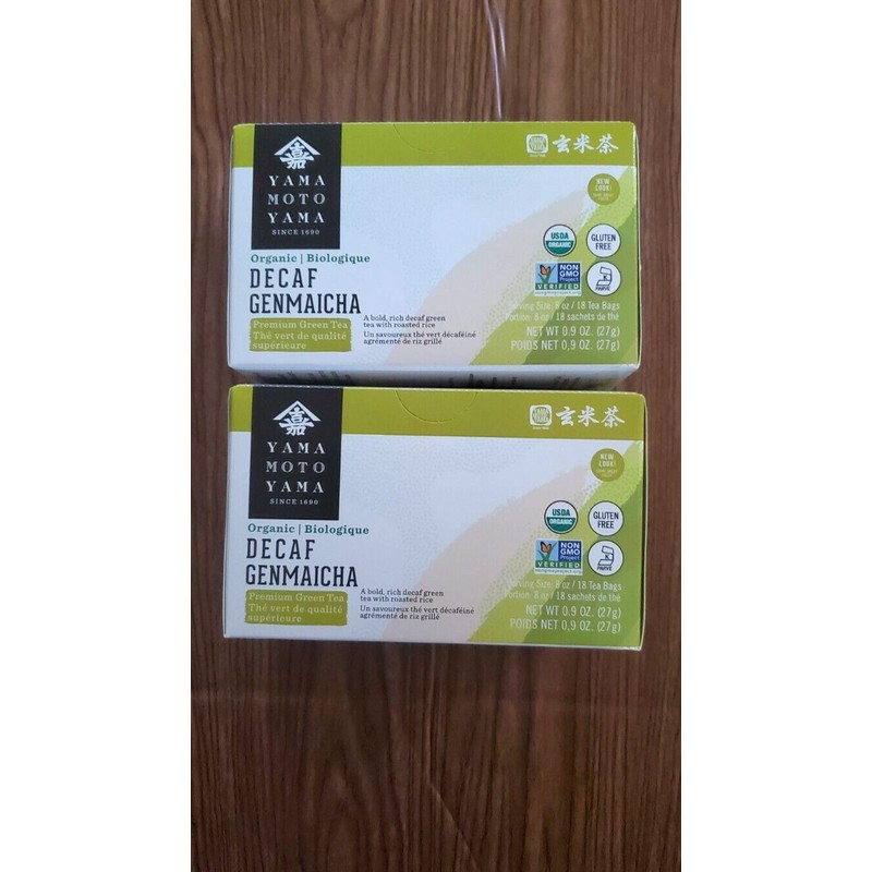 YAMAMOTO 2 PACK YAMAMOTO ORGANIC DECAF GENMAICHA(18 TEA BAGS EACH)