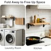 10 Inch Folding Shelf Brackets, Heavy Duty Wall Mounted Collapsible