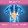 Sacrum Silicone Foam Dressing with Border - 5 7.2x7.2 Sacral