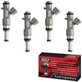 MACAX Set of 4 Fuel Injectors 16600-EA00A FJ744 Replacement Compatible with Nissan Frontier 2005-2019 2.5L L4 - Replaces 842-12358 800-1721N 16600-EA000