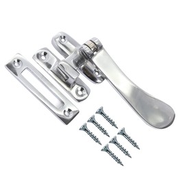 TERF® 100mm Heavy Duty Polished Chrome Window Casement Fastener 100mm (4'') Including Fixing Screw - Pack of 1